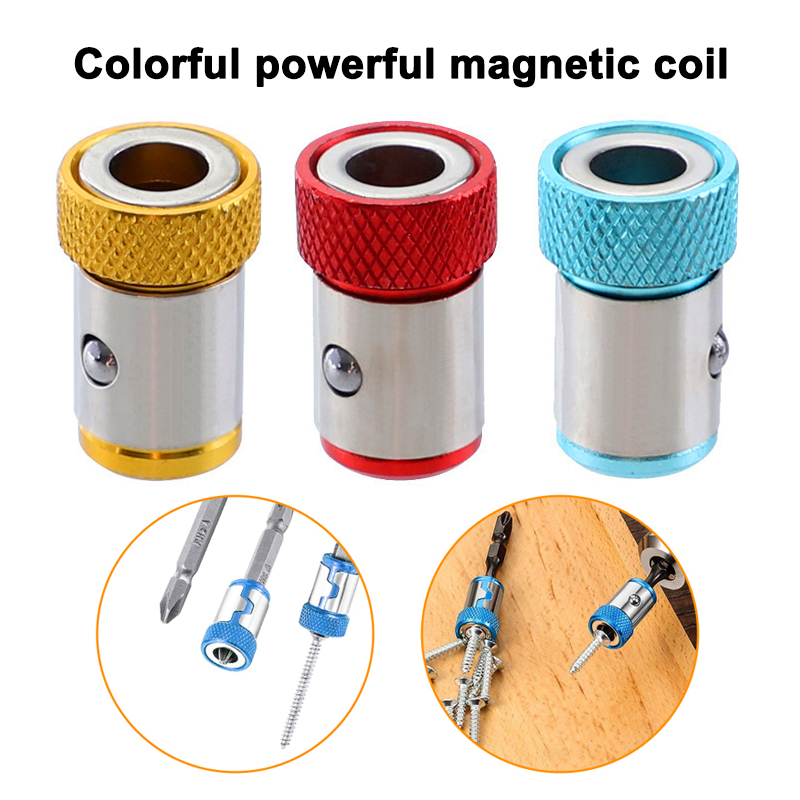 Power Tools Yellow Color - Универсальный магнитный держатель для бит 1/4