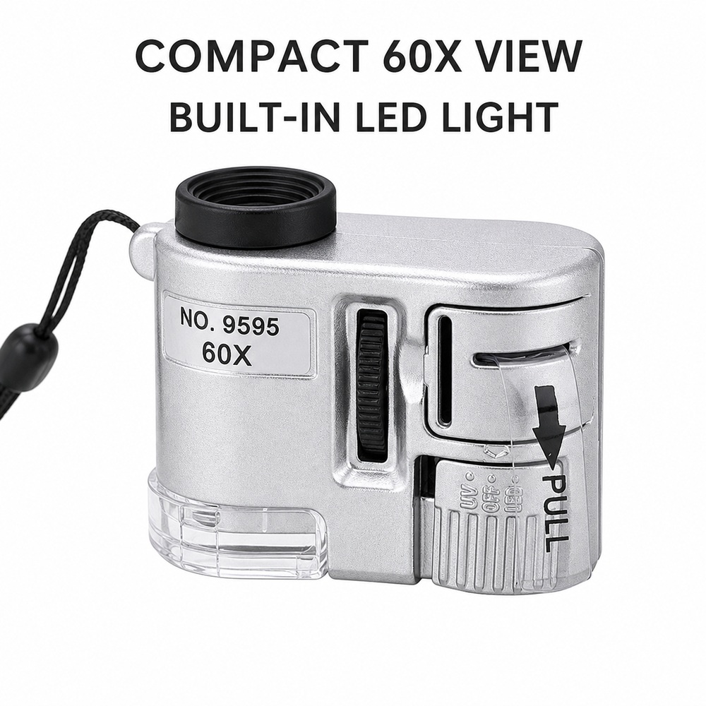 Мини-микроскоп с LED-подсветко – обзор и цена Power Tools Inspection